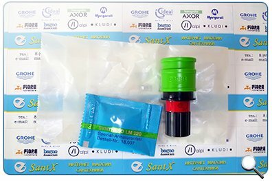 Смеситель для мойки с выдвижным изливом Concetto 32663001 - смазка и пластиковый коннектор