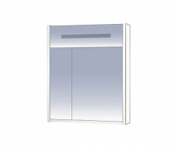 Шкаф-зеркало 75 см, белый зеркальный, Misty Джулия 75 Л-Джу04075-0110