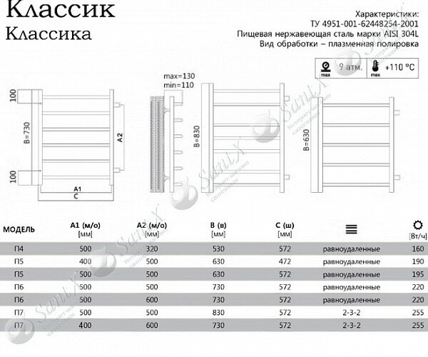 Фотография товара Terminus Классик Классик П7 400*730 (600)