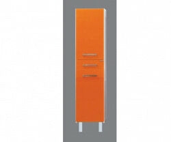 Шкаф-пенал, оранжевый, левый, с б/к, Misty Джулия 36 L Л-Джу05036-1310К1ЯЛ