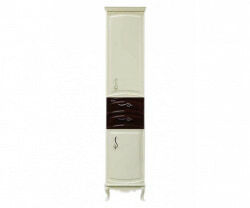 Шкаф-пенал, бежево-коричневый, правый, Misty Флоренция R Л-Фло05035-461П