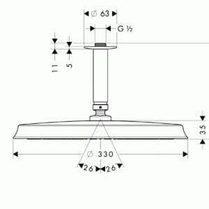 Фотография товара Hansgrohe Raindance 27406820