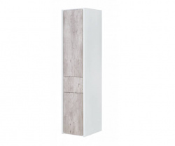 Шкаф-пенал, левая версия, бетон/белый матовый Roca Ronda L ZRU9303005