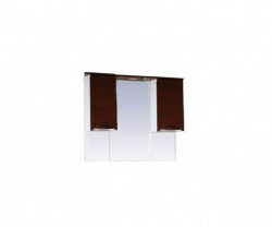 Шкаф-зеркало 105 см, коричневая эмаль, Misty Жасмин 105 П-Жас02105-141Св