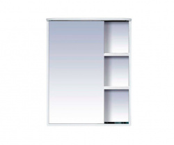 Шкаф-зеркало 70 см, белый, левый, Misty Венера 70 L П-Внр04070-01СвЛ