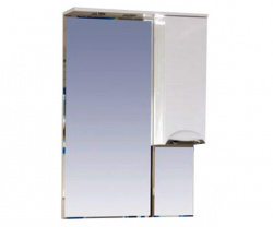 Шкаф-зеркало 65 см, белая эмаль, правый, Misty Жасмин 65 R П-Жас02065-011СвП
