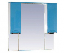 Шкаф-зеркало 105 см, голубая эмаль, Misty Жасмин 105 П-Жас02105-061Св