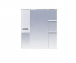 Шкаф-зеркало 75 см, белый, левый, Misty Селена 75 L П-Сел02075-01Л