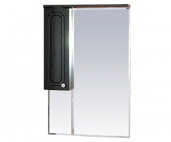 Шкаф-зеркало 65 см, венге, левый, Misty Александра 65 L П-Але04065-052СвЛ