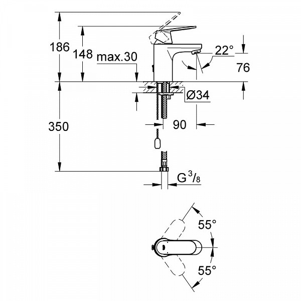 Фотография товара Grohe Eurosmart Cosmopolitan   3282700EGr