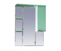Шкаф-зеркало 75 см, салатовая эмаль, правый, Misty Жасмин 75 R П-Жас02075--071СвП