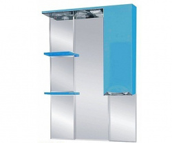 Шкаф-зеркало 85 см, голубая эмаль, правый, Misty Жасмин 85 R П-Жас02085-061СвП