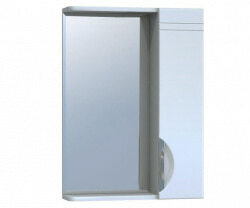 Зеркало-шкаф 50 см, правый, белый, Callao 50 R без электрики №19-500-Пр (б/э)