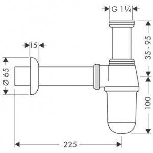 Фотография товара Hansgrohe No design line Hansgrohe 52053000