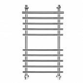 Полотенцесушитель водяной 100х40, хром ЛБ3 Bamboo ЛБ 3 100/40