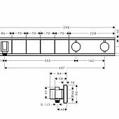 Термостат для ванны Hansgrohe RainSelect 15357400