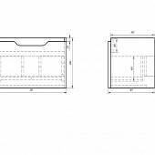 Тумба под раковину 55 см, белая, Dreja.eco Tiny 55 99.0902