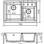 Мойка гранитная Florentinа Касси 780 антрацит 20.230.Е0780.302