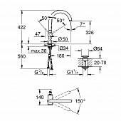 Смеситель для раковины (д.к PO) Grohe Atrio 32647AL3