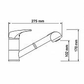 Смеситель для кухни WasserKraft Oder 6365