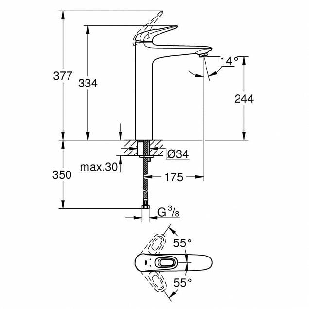 Фотография товара Grohe Eurostyle   23570LS3Gr