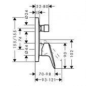 Смеситель для ванны Hansgrohe Logis  71405000