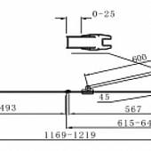 Душевая дверь в нишу 120 см, профиль хром, левая, Cezares TRIUMPH-B-11-60+60-C-Cr-L