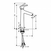 Смеситель для раковины(д.к) Hansgrohe Talis S 72031000