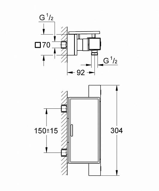 Фотография товара Grohe Grohtherm Cube 34491000Gr