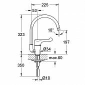 Смеситель для кухни Grohe Euroeco Special 33912000