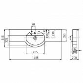 Раковина 149 см, Акватон Отель 150 1A70133NOT010