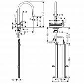 Смеситель для кухни Hansgrohe Aquno Select M81 73831000