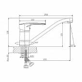 Смеситель для кухни Rossinka T T40-21LM307