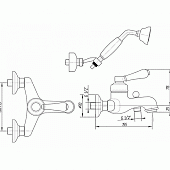 Смеситель для ванны Migliore Ermitage ML.ERM-7002.BR