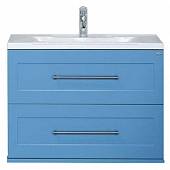 Комплект мебели подвесной 80 см, голубая матовая, Misty Марта 80 П-Мрт01080-061По-K