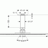 Верхний душ Hansgrohe Raindance 27494000