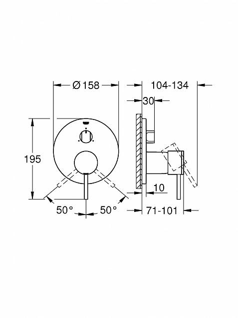 Фотография товара Grohe Atrio 24096AL3Gr