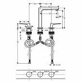 Смеситель для раковины ( д.к ) Hansgrohe Metropol 74515000