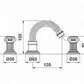 Смеситель для биде Cezares Olimp OLIMP-BBS2-01-M