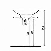 Раковина 61 см, белая, Bien Harmony HRLG06101FD1W3000