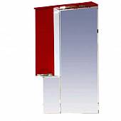 Шкаф-зеркало 65 см, бордовая эмаль, левый, Misty Жасмин 65 L П-Жас02065-101СвЛ