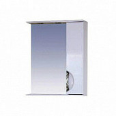 Шкаф-зеркало 55 см, белая пленка, правый, Misty Жасмин 55 R П-Жас02055-012СвП