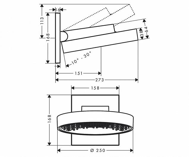 Фотография товара Hansgrohe Rainfinity 26227000