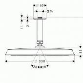 Верхний душ Hansgrohe Raindance 27406820HG