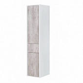 Шкаф-пенал, левая версия, бетон/белый матовый Roca Ronda L ZRU9303005