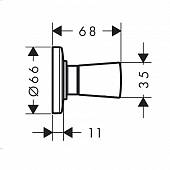 Запорный вентиль Hansgrohe Logis 71970000