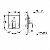 Смеситель для ванны Grohe Eurocube 19896000