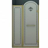 Душевая дверь в нишу 100 см, профиль бронза, правая, Cezares RETRO-B-11-100-PP-Br-R