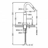 Смеситель для биде Cezares Eco ECO-BSM2-01-Cr