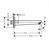 Излив на ванну Hansgrohe Logis 71410000